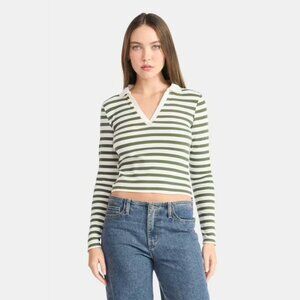 3/$20 Johnny Collar Tee with Long Sleeves, Sea Turtle